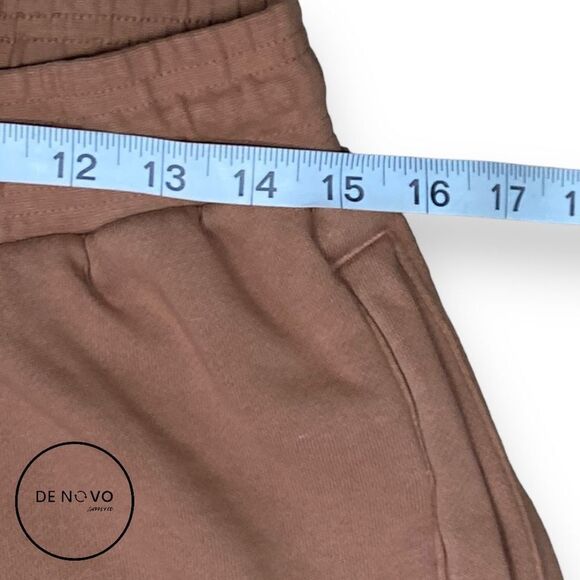 Halfway Dead Men's Drawstring Athletic Shorts Size Medium Tan - Picture 6 of 7